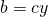 b = cy