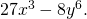 27x^3 - 8y^6.